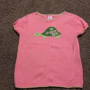 VHTF Vintage Gymboree Golf Pond turtle sweater Sz 7